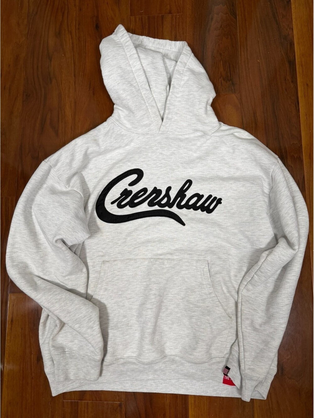 The Marathon Clothing Crenshaw Hoodie Adult SZ S White Grey Black